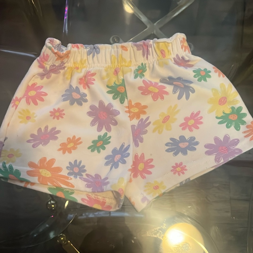 3T toddler girl floral ballon shorts